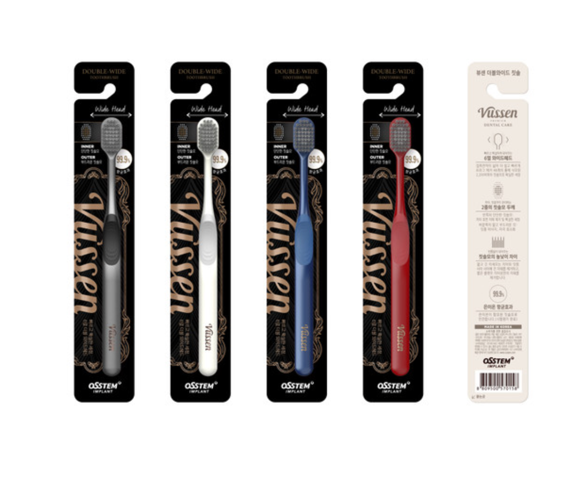 Vussen Double Wide Diş Fırçası - Beyaz